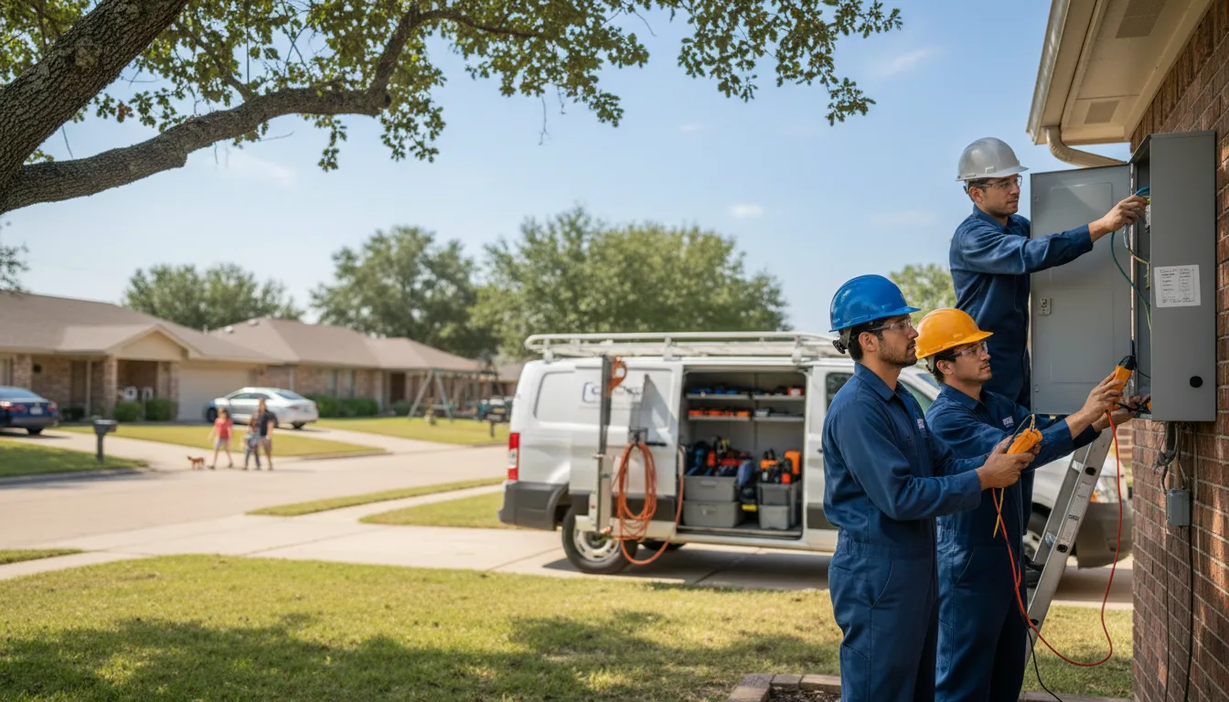 Certified electrician providing emergency electrical services in Warfield, KY